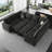 Shavera Velvet Large U-Shaped Sectional Couch Convertible Oversized Sofa Bed Sleeper-607968776