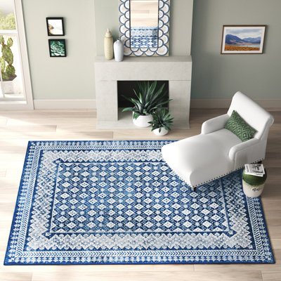 Adel Oriental Navy Area Rug