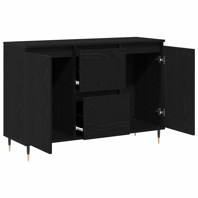 101.5cm Sideboard, Black Oak