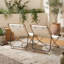 Chaise longue pliante d'extérieur en 2 pièces avec dossier réglable, siège rembourré, chaise longue portative pour terrasse et piscine-1532206995