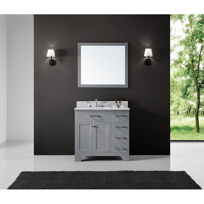 Ensemble de meuble-lavabo simple 36 po Cassel, Gris taupe