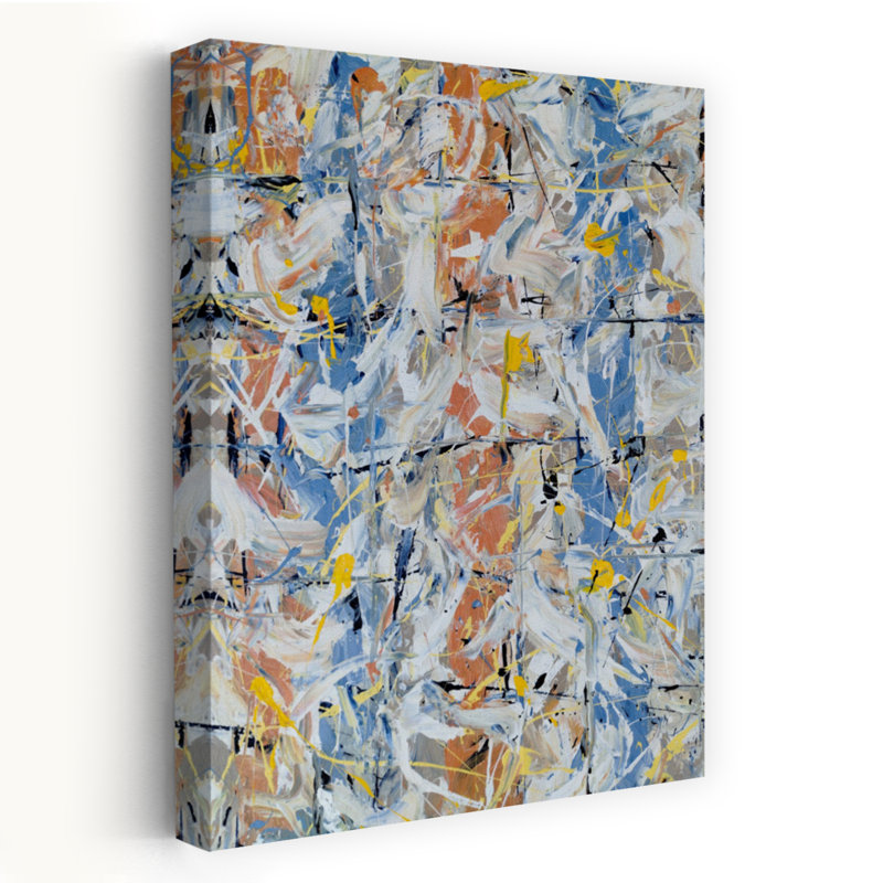 Art contemporain contemporain abstrait, H 18 po x l 12 po
