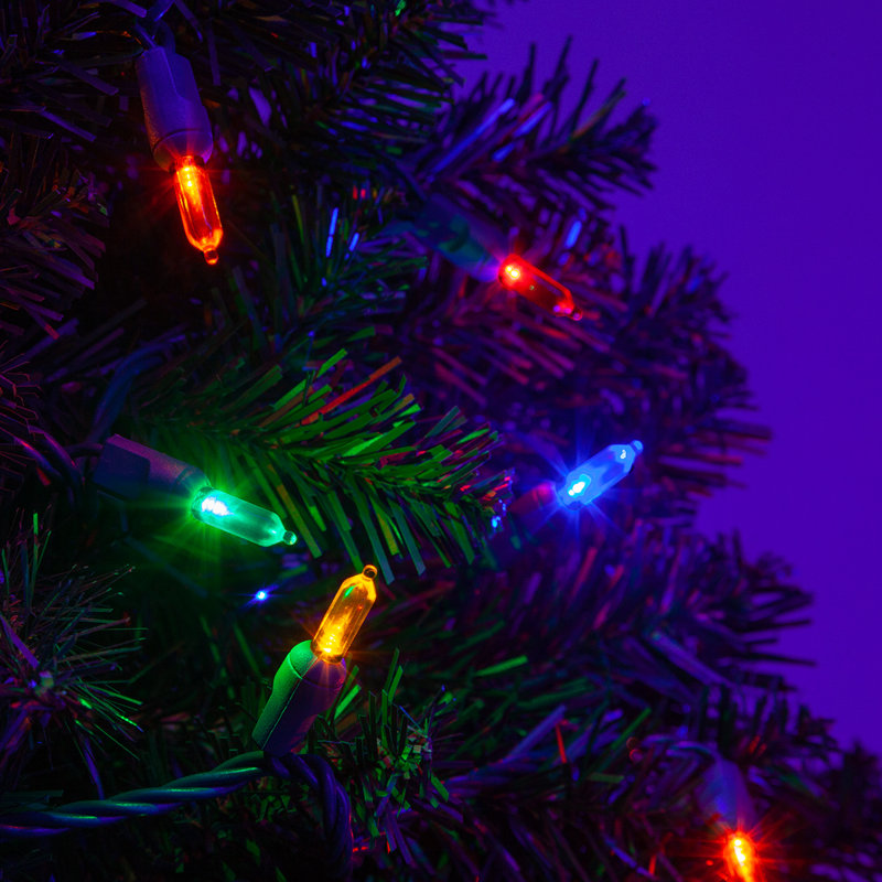 306'' LED String Lights, Blue/Red/Green
