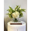 Green and White Hydrangea Arrangement