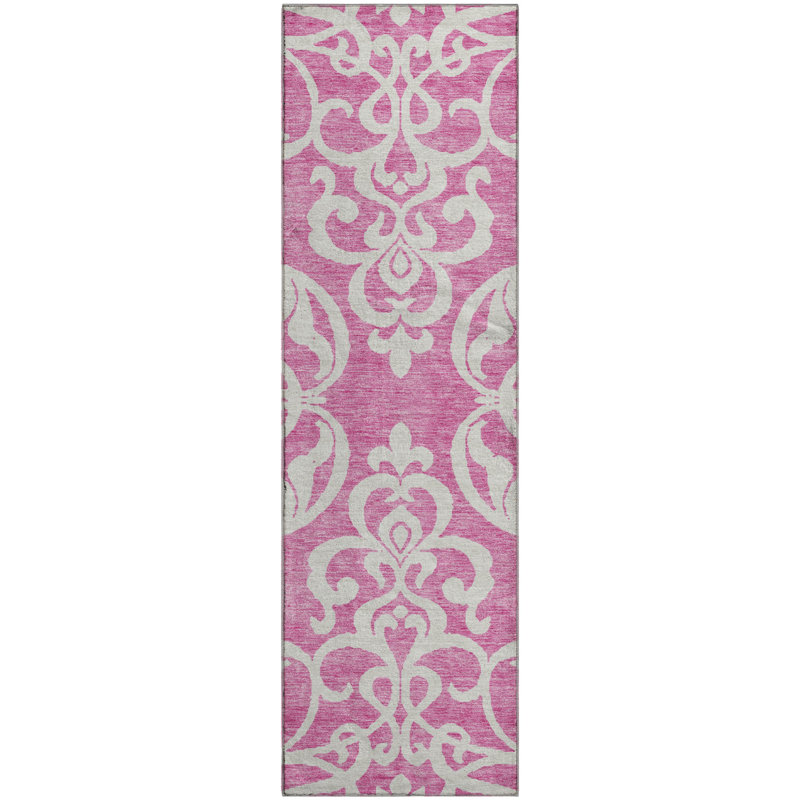 Premium Machine Washable Prisco Blush Rug, Runner 2'3" x 7'6"