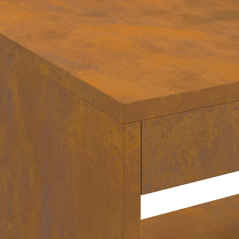Modern Outdoor Fire Pit, Brown