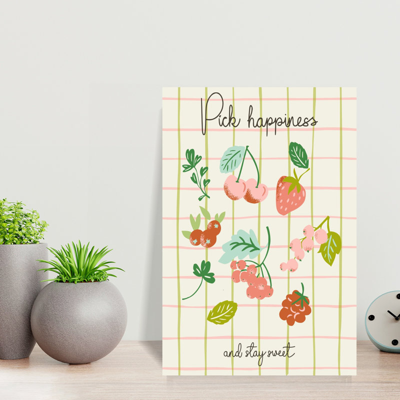 Art mural Pick Happiness Berries, H 18 po x l 12 po