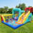 Multi-Function Inflatable Slide Water Park With High-Density Safety Netting