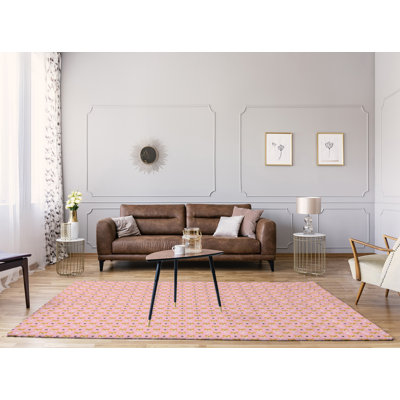 Tapis de zone rose shiba shiba