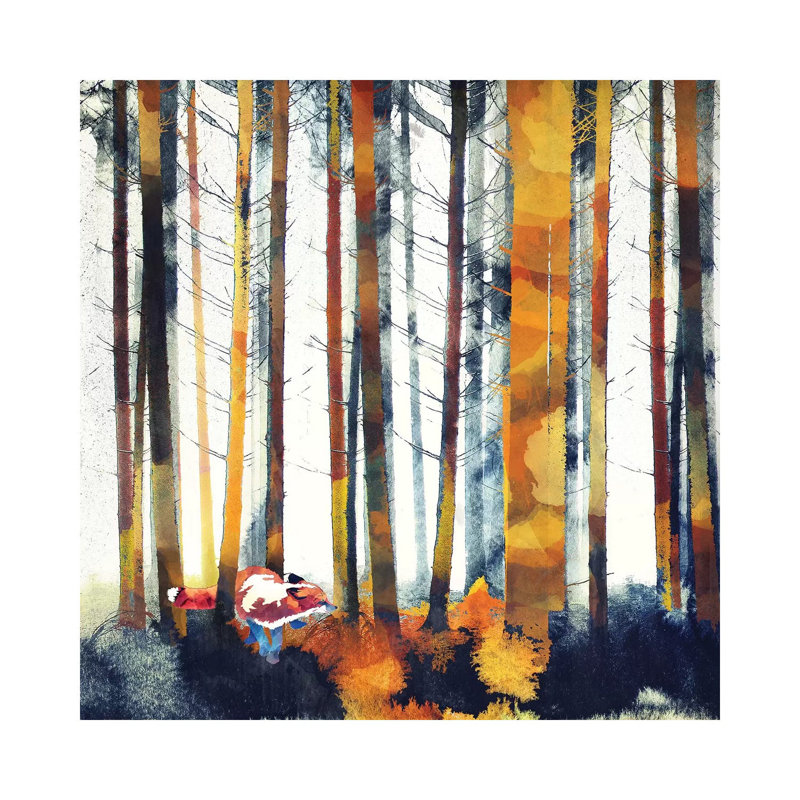 Autumn Hunt - Print on Canvas, Wrapped Canvas, 45.72 cm H x 45.72 cm W x 1.91 cm D