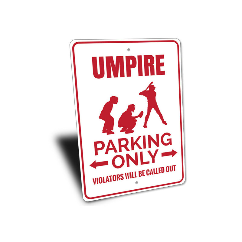 Enseigne en aluminium Umpire, H 12 po x l 18 po x P 0,06 po