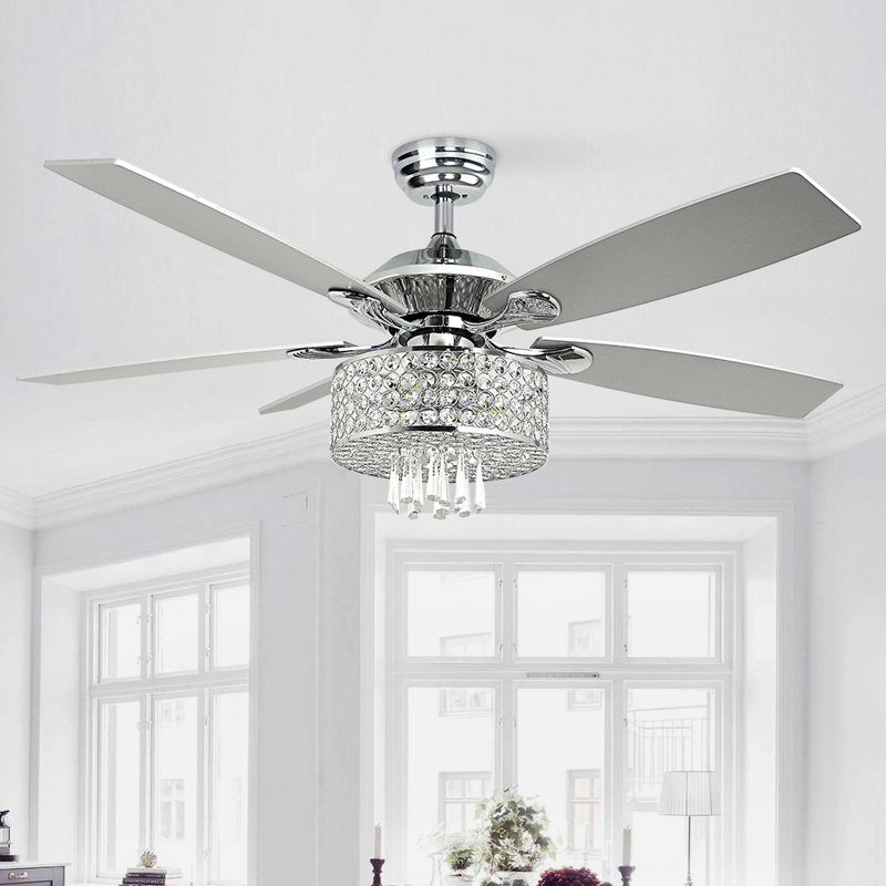 Ventilateur de plafond 5 pales 51,18 "avec télécommande et ensemble d'éclairage Adalisse