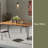 INDUSTRIAL WOOD AND METAL RECTANGULAR DINING TABLE