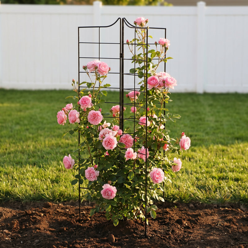  Treillis de jardin pliant à 3 panneaux H 45,3 po x l 9,6 po