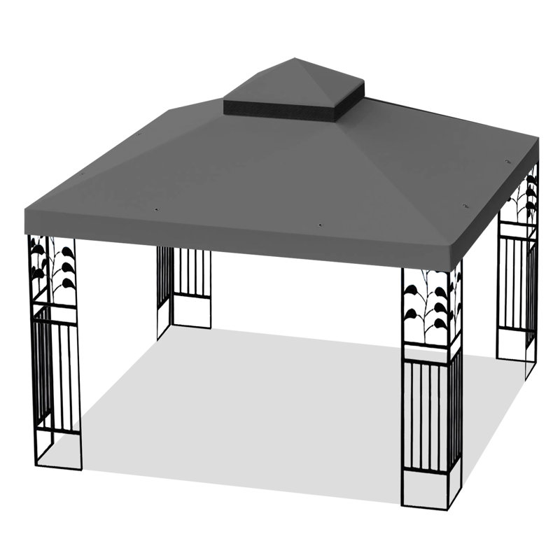 Auvent de remplacement pour pavillon de jardin 10 x 10 pi - à deux niveaux, imperméable et hydrofuge