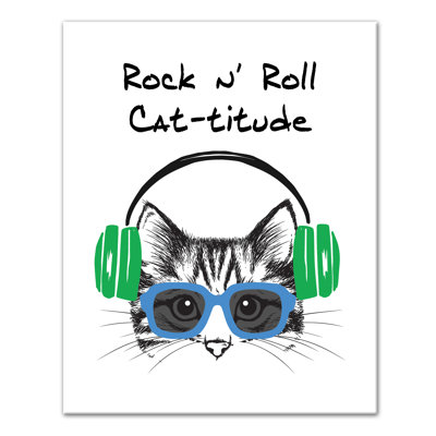 Art sur toile Rock N 'Roll Cattitude