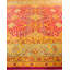 Tapis unique noué à la main Keenan - framboise, 8 pi 4 po x 9 pi 6 po