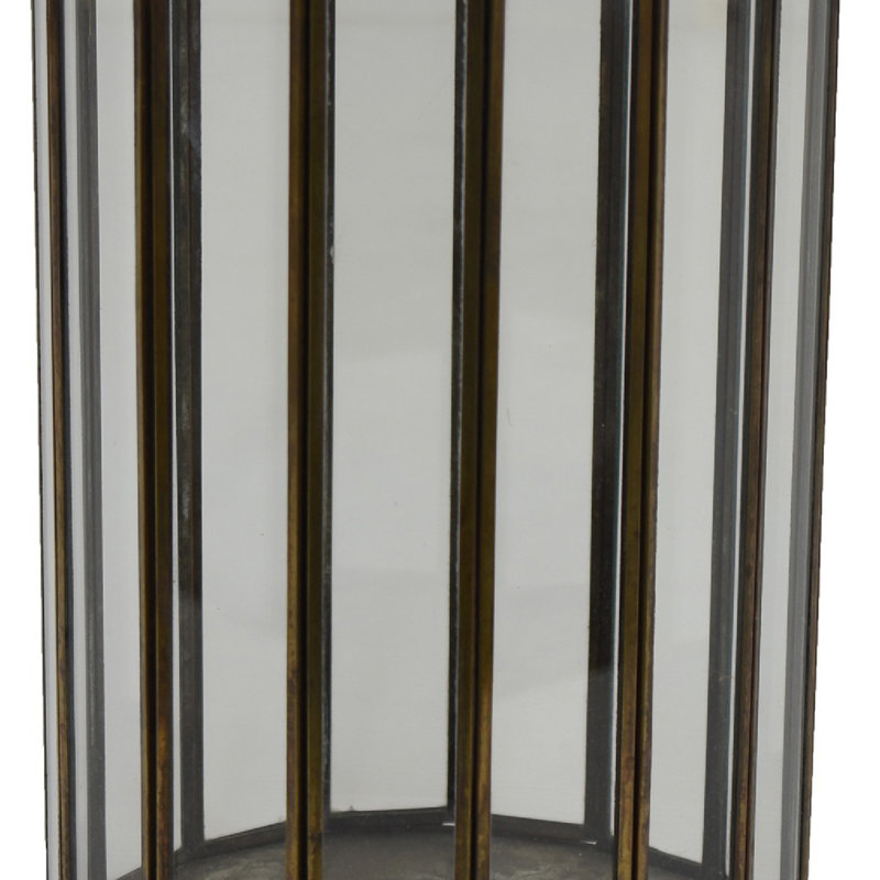 Porte-bougie en verre Bonie Hurricane, H 7,5 po x l 6,25 po x P 6,25 po
