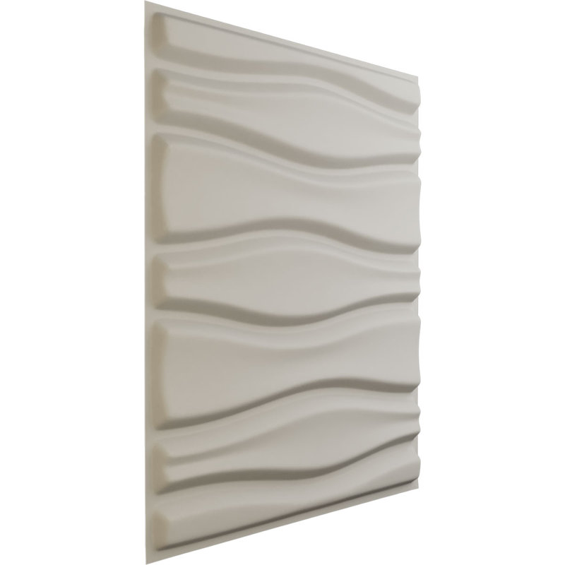 Panneau mural 3D décoratif Arlington EnduraWall, Blanc fleur satiné UltraCover