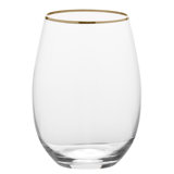 Julie Gold 19.75 oz. Stemless Wine Glasses