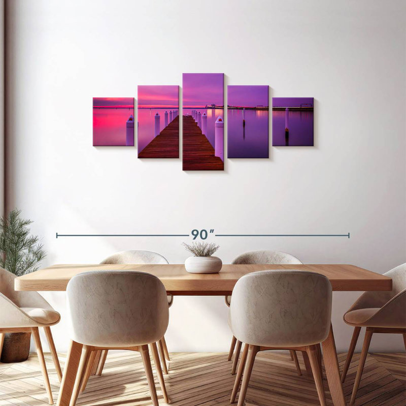 Aletra Chesapeake Bay Dock Sundown, 30" H x 68" W