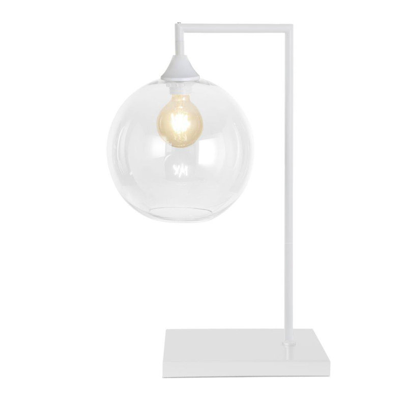 Camela Metal Table Lamp, White