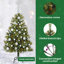 Artificial Hinged Christmas Tree with Cones-334923944-334923947