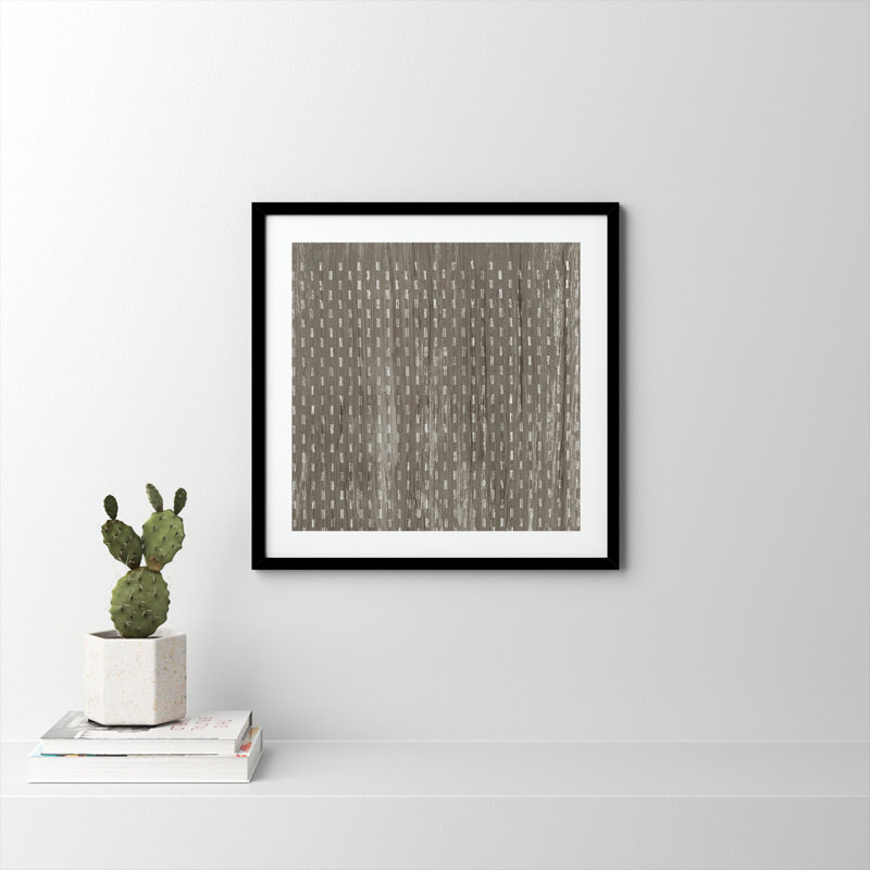 Weathered Wood Patterns VIII by June Erica Vess, Black, 25" H x 25" W x 1" D