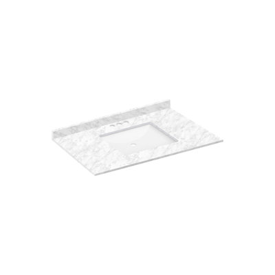 Plateau de meuble-lavabo simple 37 po avec lavabo