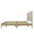 Solid Wood Platform Bed With Rattan-1570611928