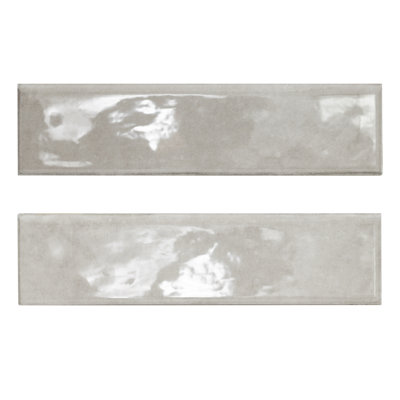 Renzo Sterling 3 in. x 12 in. Glossy Ceramic Bullnose Tile Trim