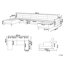 Finnegan 6 Seater Sofa Bed