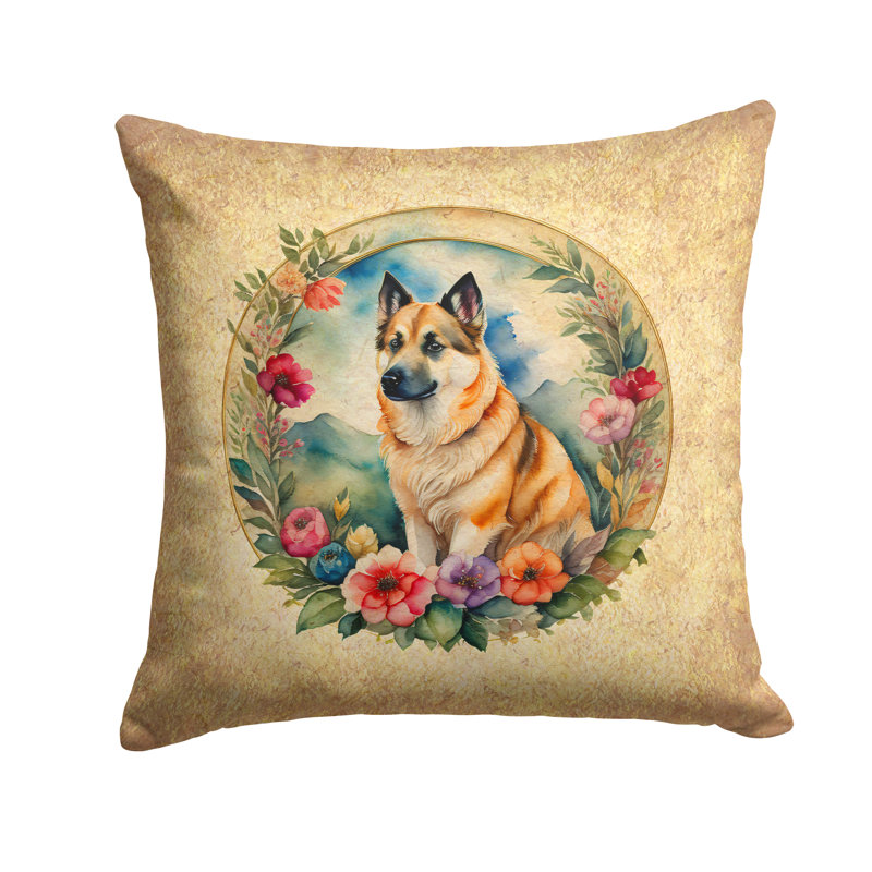  Coussin décoratif intérieur / extérieur en polyester, H 14 po x l 14 po x P 3 po