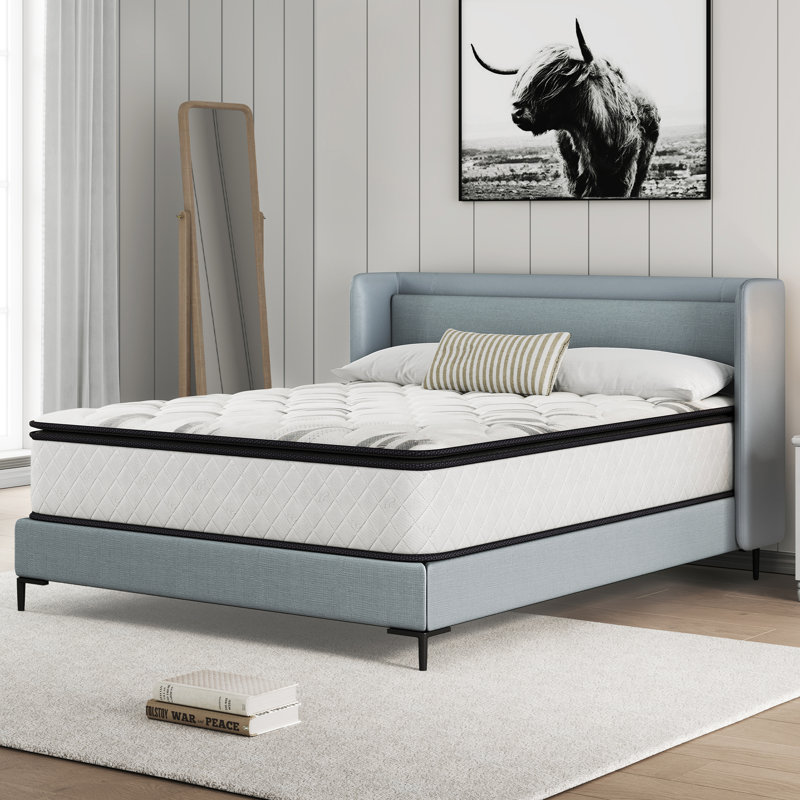 Très grand matelas hybride 14 po, Très grand lit