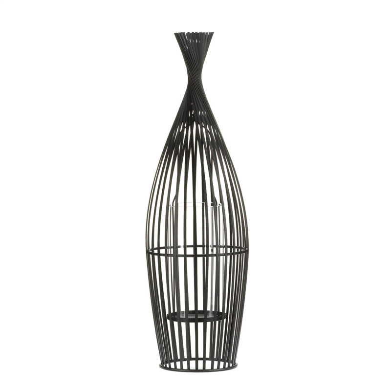 Vase en fer et métal Hurricane, Grand