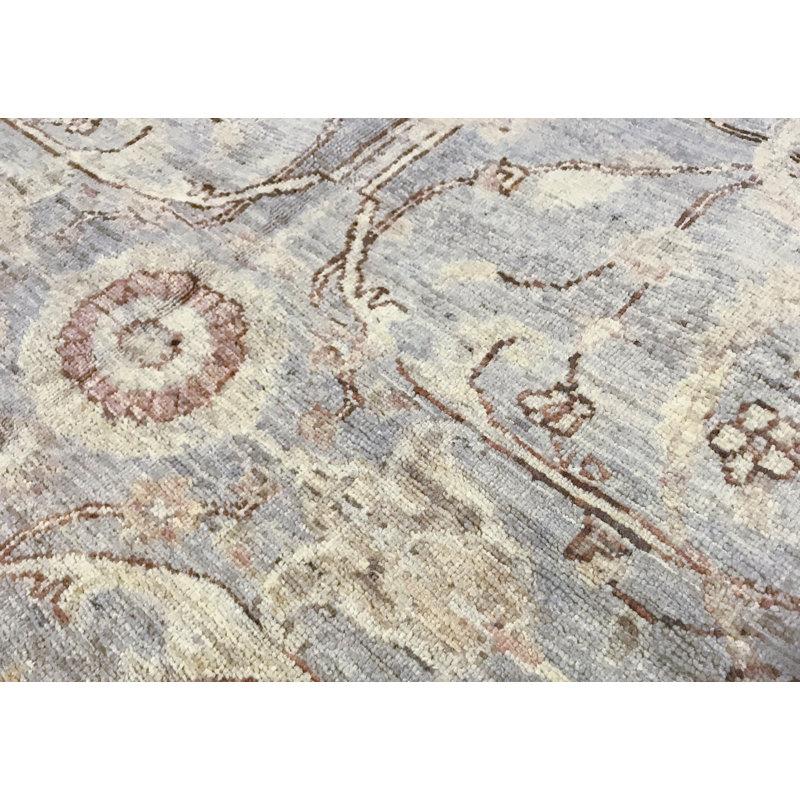 Hand-Knotted High-Quality Gray Area Rug