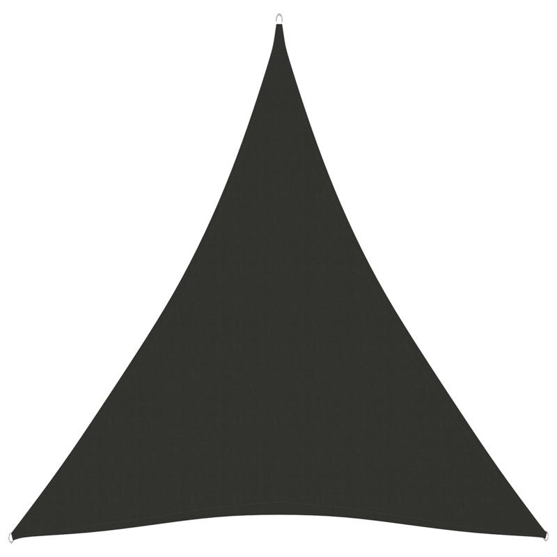 Quinnipack 3.6m x 3.6m Triangular Shade Sail, Anthracite