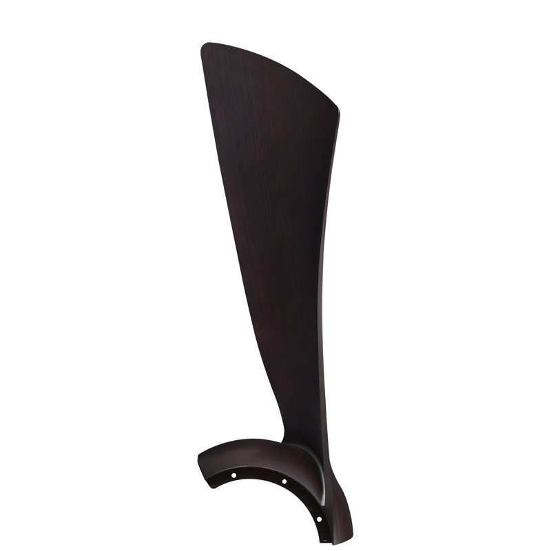 Wrap Custom 44 inch Indoor/Outdoor Ceiling Fan Blade Set of 3 - Dark Walnut, Dark Walnut, 3.54" H x 22.01" W x 7.13" D