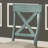 Wood Cross Back Upholstered Dining Chairs, Set Of 2