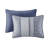 Elegant Navy Jacquard Bedding Sets, Polyester King Size, For All-season Comfort