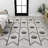 Matthew Modern Geometric Cream/Black Indoor/Outdoor Rug-300109202