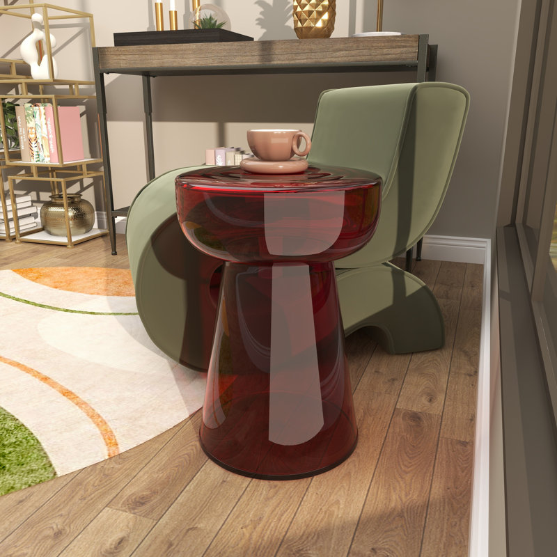 Table de bout Maxxe, Rouge ambre