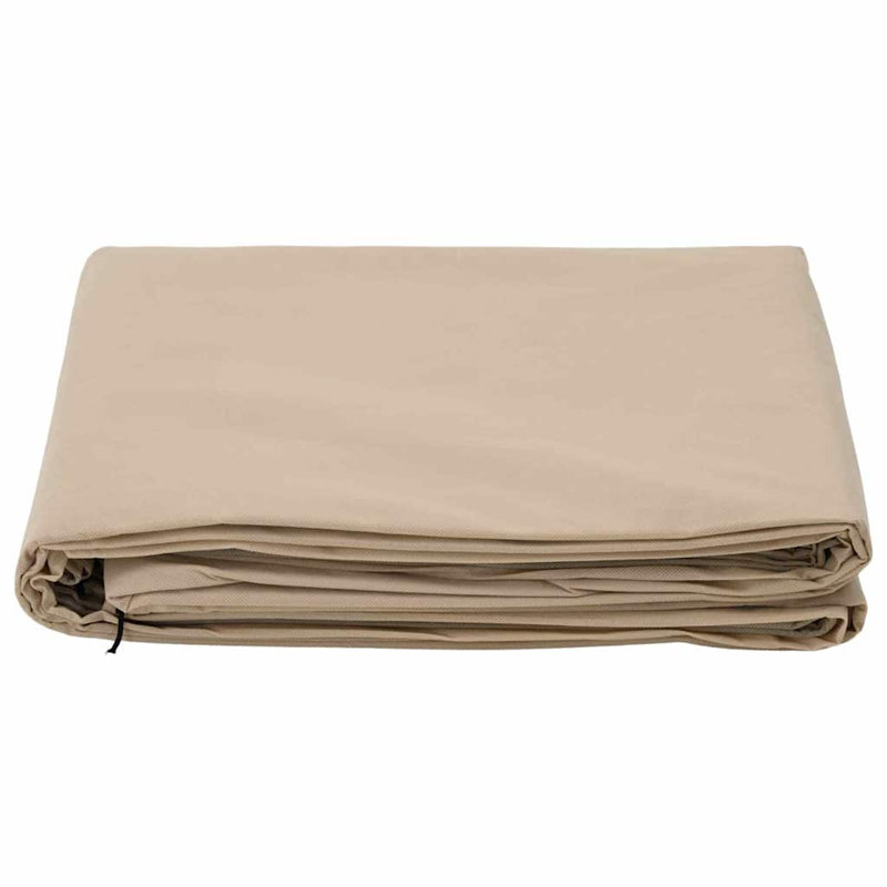 Vidaxl Frost Protection Plant Fleece Covers Green 2.4 X 2 M, 350cm W x 250cm D, Beige
