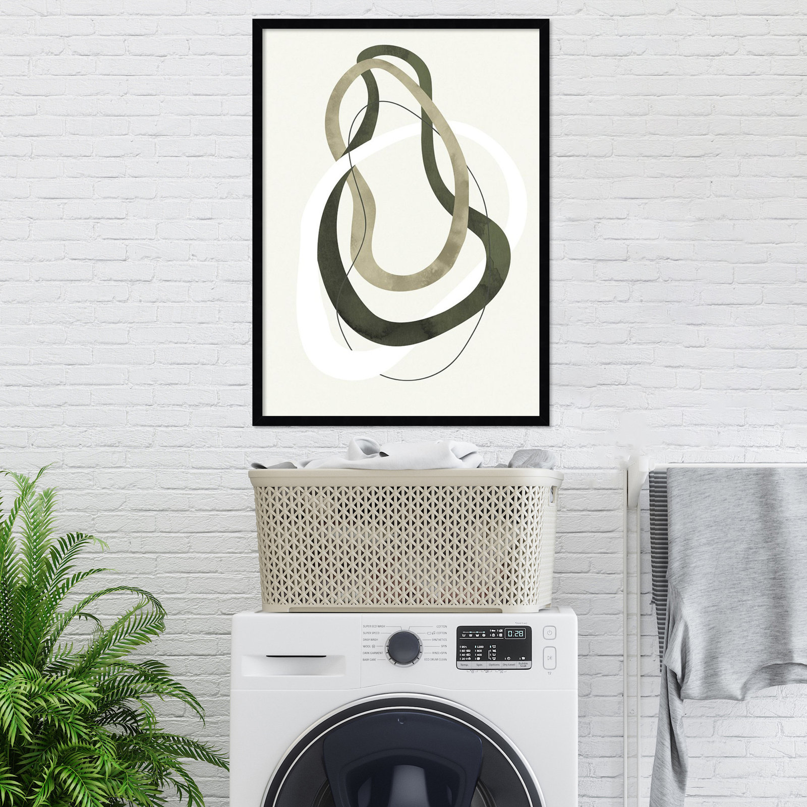 Acrobat 2 Print by Design Fabrikken, Black, 33" H x 24" W x 1" D