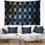 Tapisserie abstraite et inhabituelle bleue-28496243