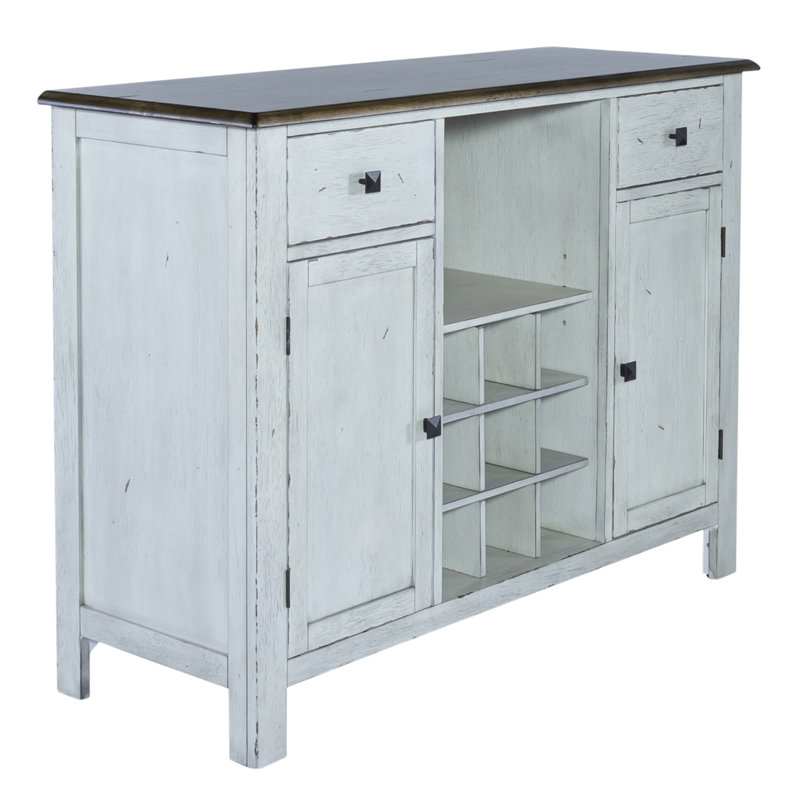 Judique 48'' Sideboard, White/Brown