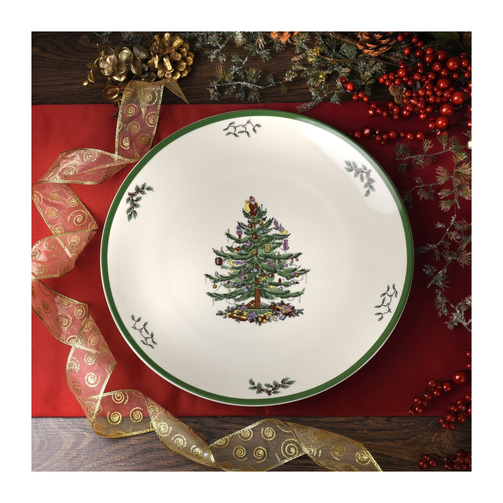 Spode Christmas Tree Round Platter