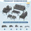 Aluminum Patio Furniture Set With Waterproof Cover-201318972