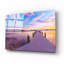 «Purple Cloud Wisp Sunset Reflection» par Ezra Tanner, art mural en verre acrylique-760661510