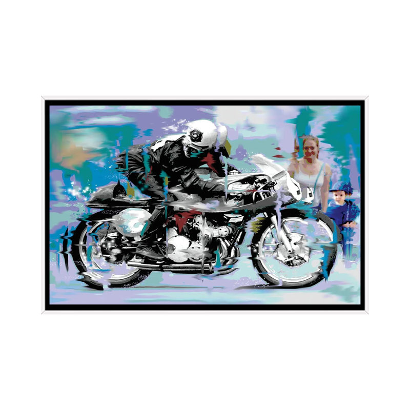 Speed by D13EGO - Painting on Canvas, 66.04 cm H x 45.72 cm W, White Framed Canvas